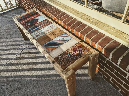 Cool painted bench