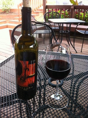 A beautiful day, coupled with a bottle of Claret on the patio - nice!