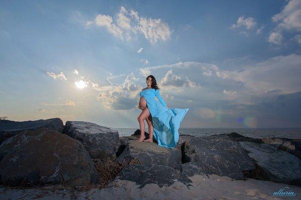 Beach Maternity Photography Session