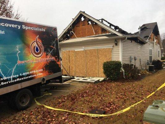 Service Restoration - fire damage restoration near Rochester