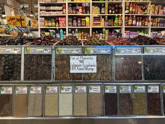 Valeria's Groceries at Grand Central Market in Los Angeles on February 4, 2024.