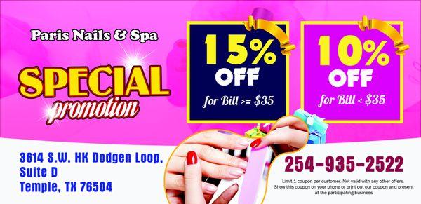 Special from Paris Nails and Spa