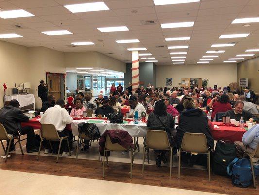 The annual Christmas luncheon, so very spirited!