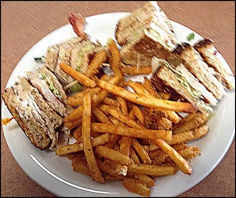 Club Sandwich with Seasoned Fries