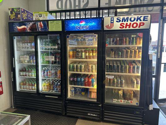 Ice cold beverages to beat the Arizona heat.. if you don't see your drink, ask us to stock it up front!!