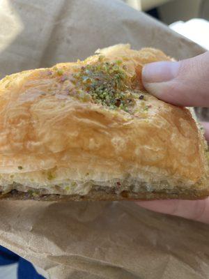 Delicious pistachio baklava