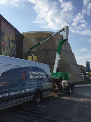 Cleaning of the Children's Museum of Indianapolis.