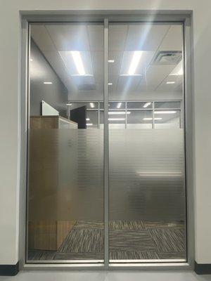 Commercial Window Film: Llumar Privacy Stripes