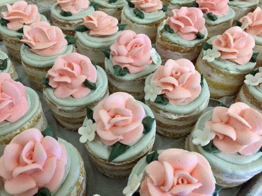 Lovely individual rise " semi-naked " cakes