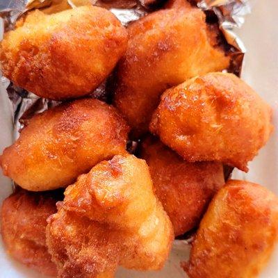 Chocolate-honey fried biscuits.