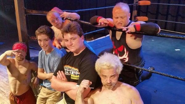 For his fifteenth birthday, my stepson invited a few friends to Extreme Midget Wrestling.