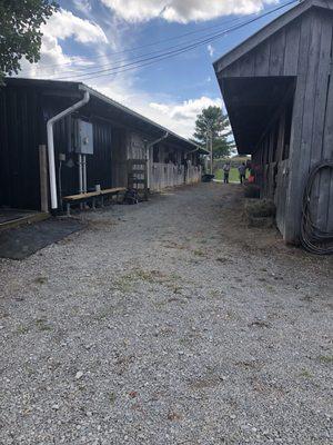 One of the barns you can rent stalls for your horses