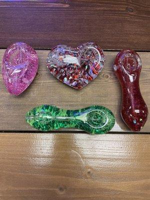 Water based glitter pipes