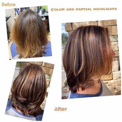 Color and partial highlights