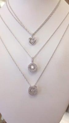 NEW heartbeat pendants in stunning white gold and diamonds