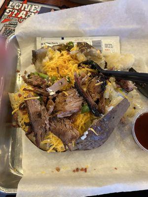 Loaded Baked Potato (w/brisket)