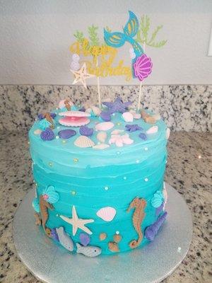 Under The Sea/ Mermaid cake