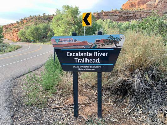 This is actually the UT-Highway 12 sign for the trail to Escalante Natural Bridge.