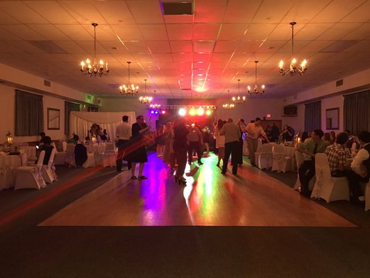 Dancing the night away in our Upstairs Hall!