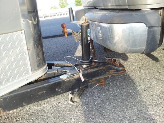 My hitch, jacked up