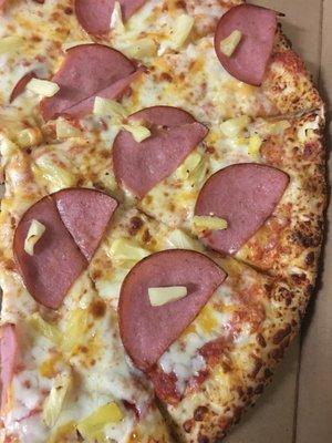 Pineapple and Ham at Perfection Pizza - Pullman