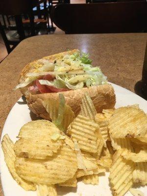 Italian po boy & chips .... Was fantastic