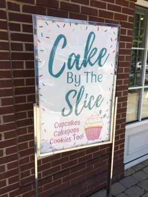 Cake by the slice =yum!