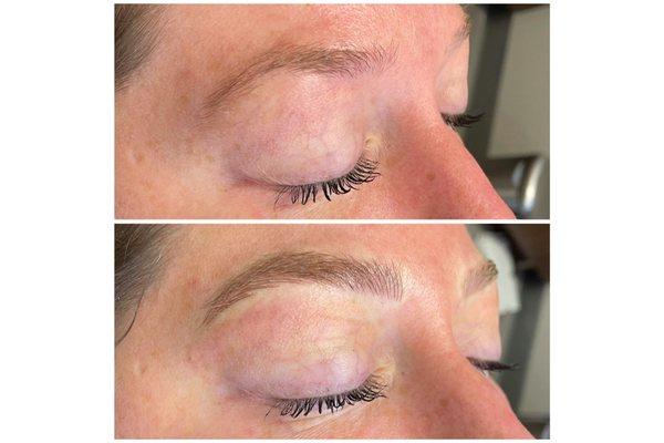 First session microblading