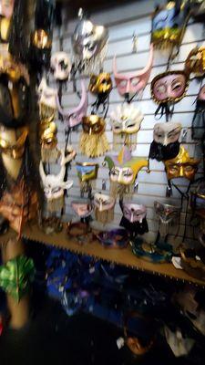 Assortment of unique masks. 2/6/2022