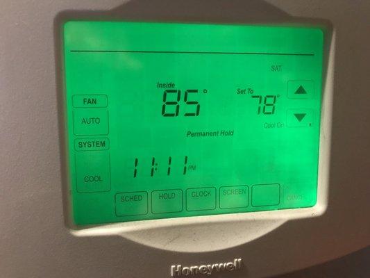 Interior temp readings - my Bill is going to be astronomical.