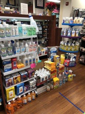 Full stock of cleaning supplies