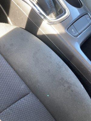 Stains on car interior