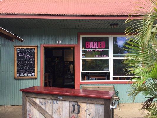 Baked on Maui is a little restaurant in the front.