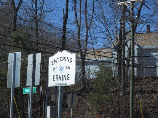 Entering Erving from Montague.