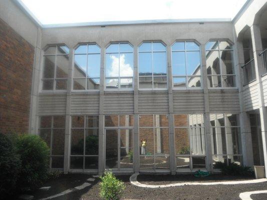 Window installation at Kennedy Community Center