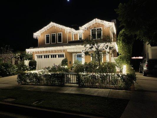 Christmas Light installation in Pacific Palisades!