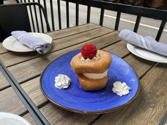 Glazed ice cream sandwich