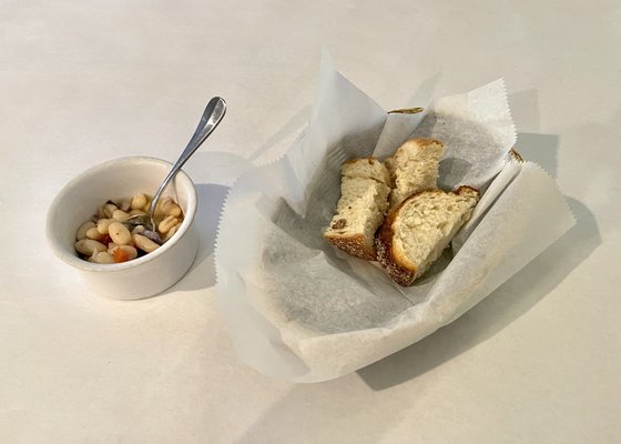 Complimentary Bread with Beans