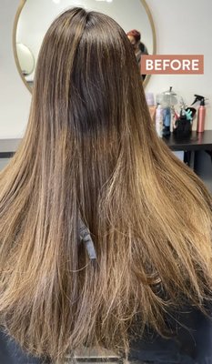 This was the color correction done by TWO local salons.