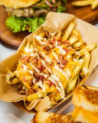 Noshery x The Melt cheddar bacon fries