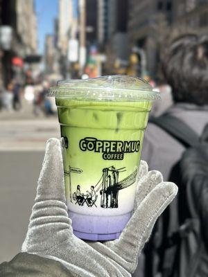 Taro Matcha Latte