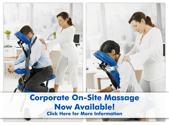 Relaxing on-site chair massage