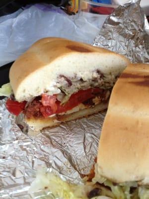 Chorizo Torta $6, feeds two