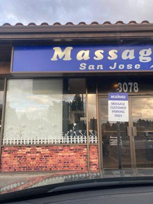 Outside massage spot