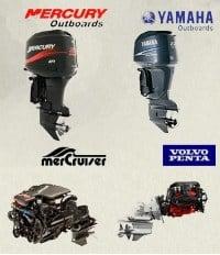 We warehouse hundreds of engines from Yamaha and Mercury outboards to Mercruiser and Volvo Penta Inboard/Outboards.