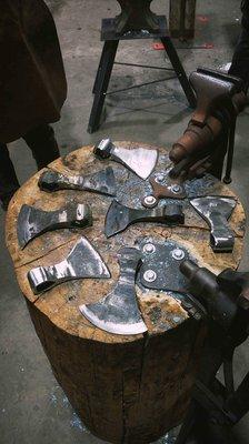 Viking axe heads after the class