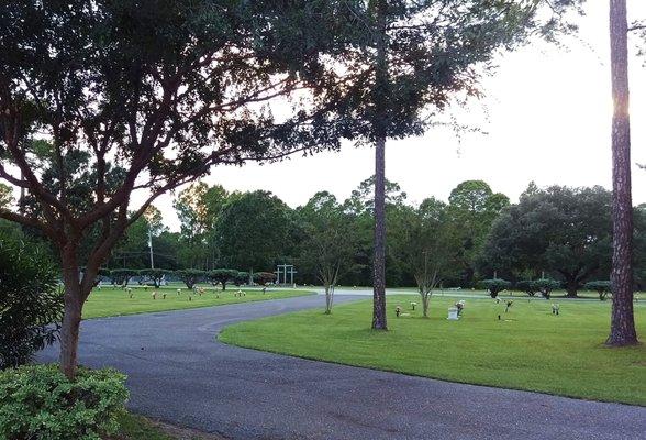 Immaculately maintained beautiful cemetery grounds