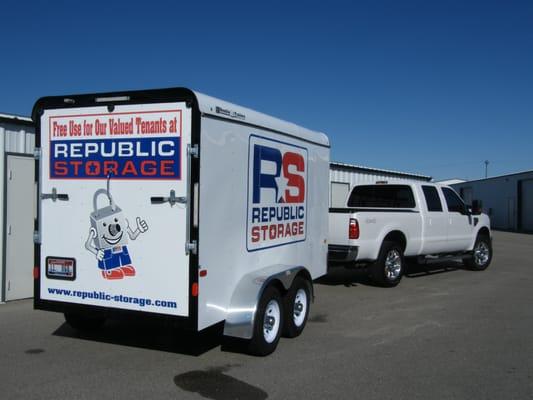 Utility Trailers are available free of charge to tenants.