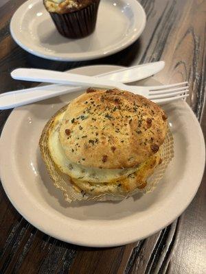 Sausage Egg Cheddar Biscuit