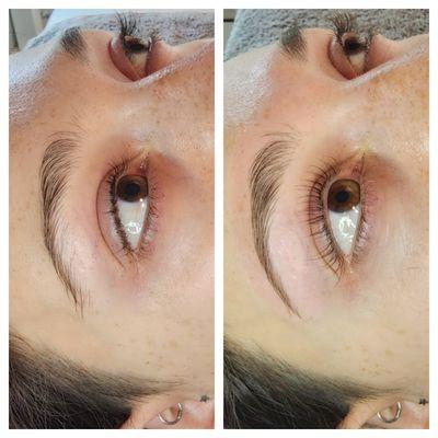 Lash Lift + Brow cleanup